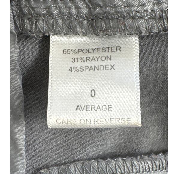 New York & Company Gray Stretch Mid Rise Straight Leg Pant Size 0 - Picture 4 of 8